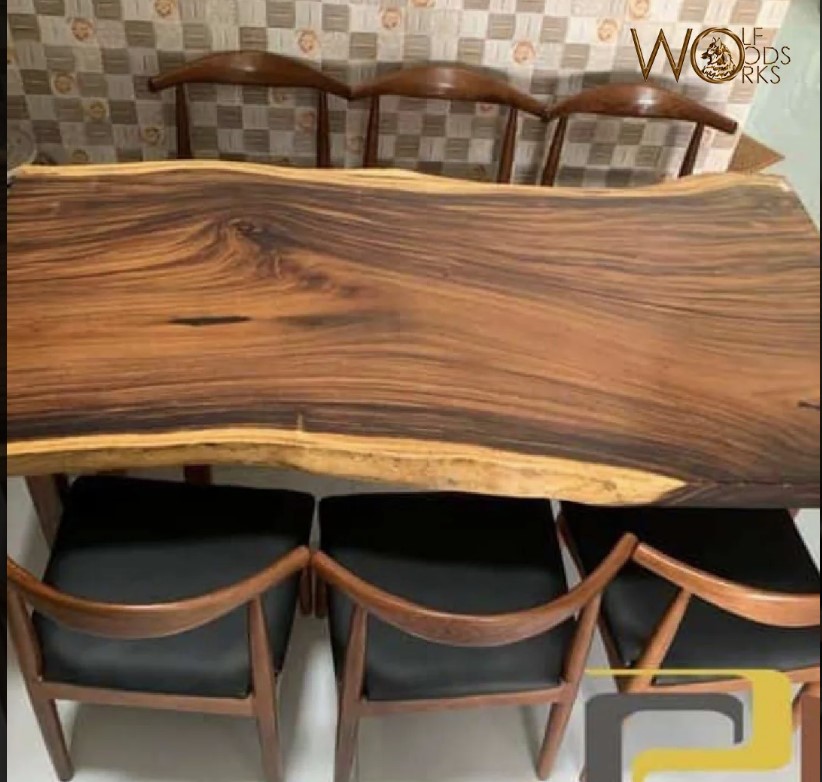 Live Edge Wooden Table