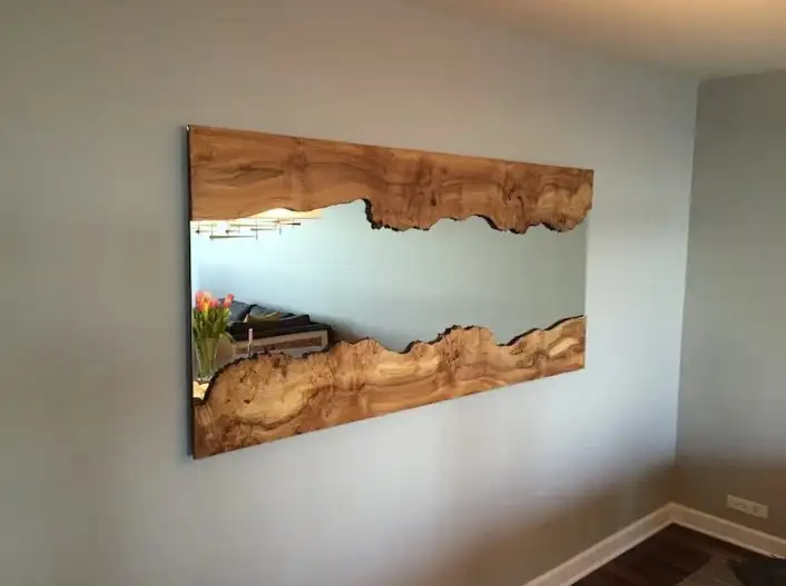 Live Edge Wood Mirror-1