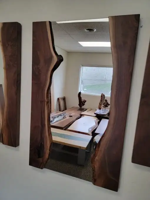 Live Edge Wood Mirror-4